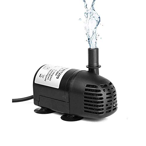 12V-24V DC Brushless Submersible Water Pump 196 GPH for Solar Fountain Hydroponics and Aquaponics