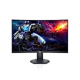 Dell S2722DGM Curved Gaming Monitor - 27-inch QHD (2560 x 1440) 1500R Curved Display, 165Hz Refresh Rate (DisplayPort), HDMI/DisplayPort Connectivity, Height/Tilt Adjustability - Black