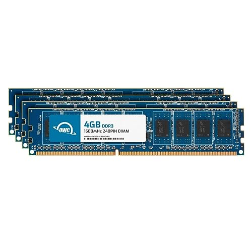 OWC 16GB (4x4GB) DDR3L 1600 PC3L-12800 CL11 1Rx8 240-pin 1.35V Non-ECC UDIMM Memory RAM Module Kit