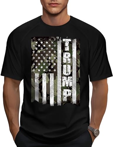 4th of July Shirts for Men American Flag Patterns Black Mens Short Sleeve Graphic T-Shirt Fourth of July T Shirts for Men USA Flag 4th of July Mens Shirt XL