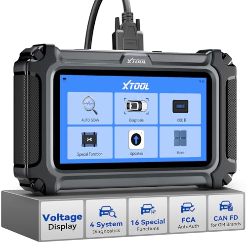 XTOOL D5S OBD2 Scanner - 2025 Code Reader for Cars & Trucks with 16 Resets, Crank Sensor Relearn, Throttle Relearn, EPB, FCA AutoAuth, CAN FD for GM, Engine ABS SRS Transmission Car Diagnostic Tool
