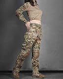 SINAIRSOFT Women's Tactical Shirt Pants with Pads Combat Gen3 Airsoft Paintball BDU Uniform