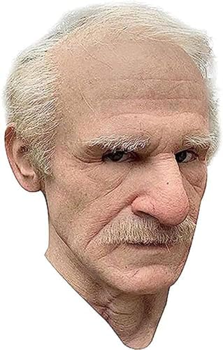 Generic Realistic Masks: Old Man, Horror, More for Halloween, Masquerade, and Pranks (C), Standard