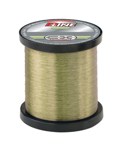 P-Line CX Premium Fluorocarbon Coated Bulk Fishing Spool (3000-Yard, 10-Pound, Moss Green)