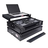 ProX X-DDJFLX4LTBL ATA Flight Road Case For Pioneer DDJ-FLX4 DDJ-SB3 DDJ-400 DJ Controller with Laptop Shelf - Black Finish