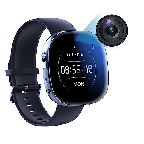 MNTHSSY 32GB Hidden Camera Watch 1080p with Playback,HD1080P Hidden Camera with Time Display,Nanny Camera,Mini Cam