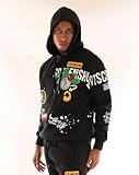 SCREENSHOT-H11453 Mens Upgraded Premium Streetwear Fleece Hoodie - Stay Amazing Urban Graffiti Embroidery Patch Pullover Sweatshirt-Black-Xlarge