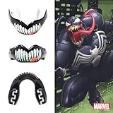 Marvel Venom Sports Mouthguard for Braces, One Size Remouldable Gum Shield with Case for Boxing, MMA, Rugby, Martial Arts, Judo and All Contact Sports