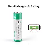 Enegitech AA Lithium Battery, 3000mAh 1.5V Double A Lithium Battery for Blink Camera, Doorbell, Smart Lock Deadbolt, Security Aralm System Non-Rechargeable 16 Pack