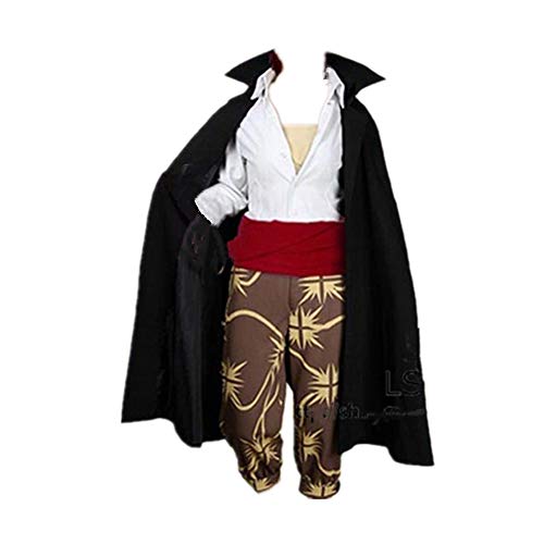 Anime RedHaired Shanks Two Years Ago Adult men women Cosplay Costume Halloween Costume (Male M)