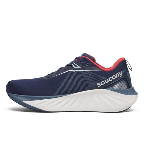 Saucony Men's Triumph 22 Sneaker, Navy/Dusk, 14