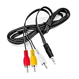 Love Your 10FT 3.5mm TRRS to 3 RCA Stereo Audio Video AUX Cable, Camcorder AV Video Output Cable 1/8" to 3 RCA Cord