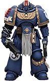 JoyToy Warhammer 40K Genuine License 1:18 Action Figure, Space Marine 2, Uitramarines Lieutenant Titus, 5.03 inch Collectible Action Figures Kits