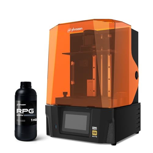 Phrozen Sonic Mighty Revo 14K LCD Resin 3D Printer Bundle with RPG Resin, High Precision 14K LCD Screen, Auto Leveling, Smart Features, Resin with Low Shrinkage for Durable Miniatures