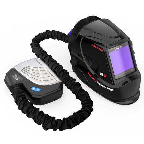 YESWELDER Powered Air Purifying Respirator Auto Darkening Welding Helmet LYG-M800H