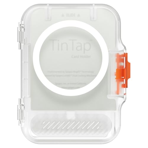 Spigen Tintap (MagFit+) Hardshell Magnetic Wallet Card Holder Heavy Duty Hard Case Designed for MagSafe Compatible with iPhone 16/15/14/13/12 Models - Frost Clear