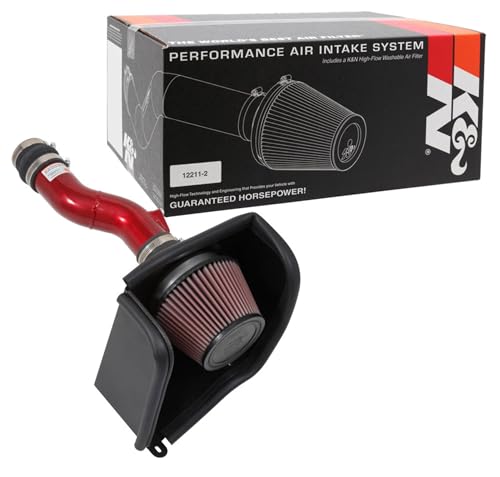 K&N Cold Air Intake System: High-Flow Air Filter, Increase Performance & Acceleration: Compatible with 2017-2020 Honda: Civic SI, 69-1504TR