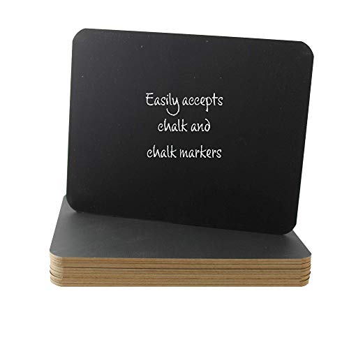 Flipside Products 9.5" x 12" Black Chalkboards, Classroom Set, Student Drawing, Small School Chalkboard, Menu Board, Pack of 12