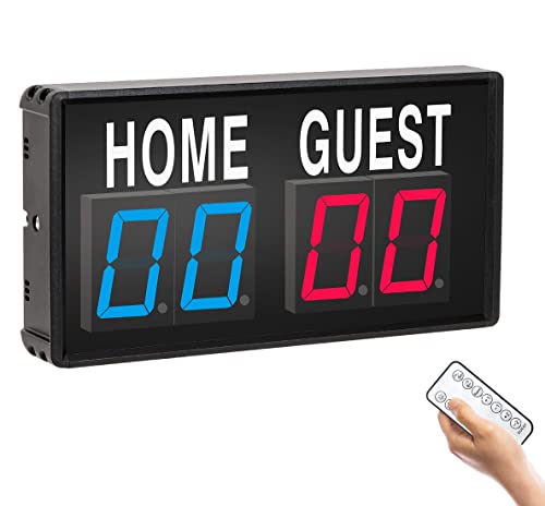 Ledbrigym Electronic Score Keeper Scoreboard with Remote for Cornhole Basketball Ping Pong Table Tennis Badminton Volleyball Baseball