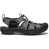 KEEN Men's Newport H2 Closed Toe Water Sandals, Black/Steel Grey, 11