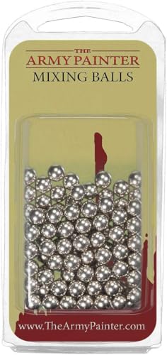 The Army Painter Paint Mixing Balls - Rust-Proof Stainless Steel Paint Mixing Balls for Mixing Model Paints - Stainless Steel Mixing Agitator Balls and Paint Balls, 5.5mm - apr. 0.22in, 100 Pcs