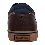 Nautica Men's Lace-Up Boat Shoes Low Top Casual Sneakers – Lightweight & Comfortable - Currie-Tan Gum-Size 10.5