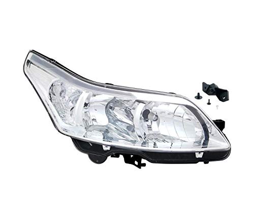 V-MAXZONE PARTS Right Headlight compatible with Citroen C4 LC 2008 2009 2010 Sedan Coupe VP808P Front Car Light Lamp Headlamp Passenger Side Headlights Assembly Projector Chrome LHD