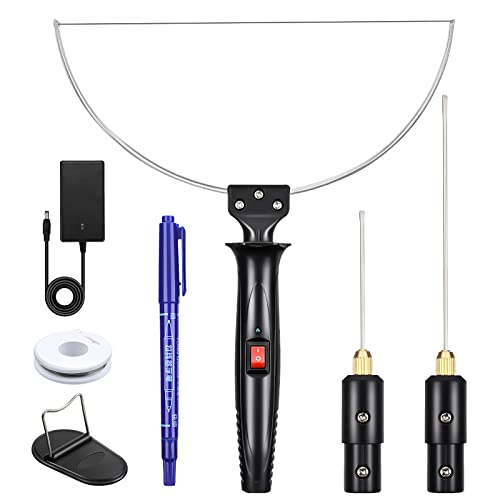 GOCHANGE 3 in 1 Foam Cutter Electric Styrofoam Cutting Tool, 100-240V / 18W Hot Knife Foam Cutter with Electronic Voltage Transformer Adaptor