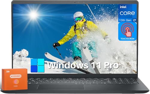 Dell Inspiron 15 3530 15.6” FHD Touchscreen Laptop Computer, with Lifetime Office Pro, Intel 13th Gen Core i7-1355U Up to 5.0 GHz, 64 GB RAM, 2 TB SSD, 1 TB HDD, Wi-Fi 6, Webcam, HDMI, Win 11 Pro