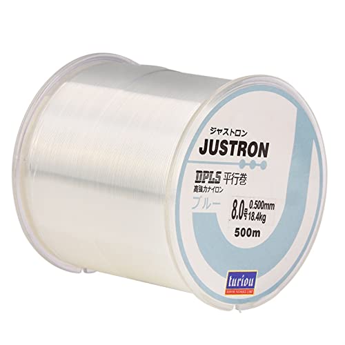 Fishing Line 1pc 500M Nylon Fishing Line Durable Monofilament Rock Sea Fishing Line Thread Bulk Spool 0.6 to 8.0 Fishing Braided Line (Color : White-500M, Size : 4.0)
