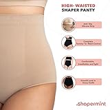 SHAPERMINT Shapewear Tummy Control Panty - High-Waisted Shapewear for Women, Body Shaper Tummy Control Underwear, Faja Black