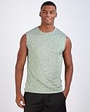 Real Essentials Men's Dry Fit Jersey Sleeveless Tank Top Muscle Yoga Active Men Basketball Beach Gym Workout Running Fitness Athletic Gym Bodybuilding Undershirt Tee T-Shirt, Set 12, XL, Pack of 5