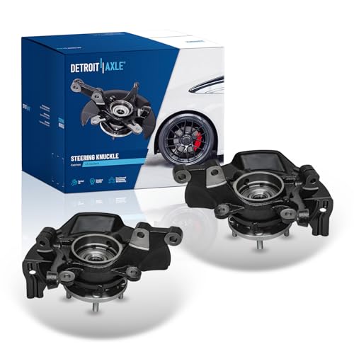 Detroit Axle - 2.4L Front 2pc Steering Knuckles for 2011 Hyundai Sonata [Sport Suspension], 2 Steering Knuckles & Wheel Bearing Hubs Assembly Replacement