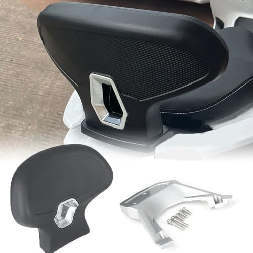 New Motorcycle Sissy Bar Backrest Rear Passenger Seat Cushion Rest Pad Fits for HAOJUE UHR150 UHR 150 uhr150 Uhr150 Motorcycle Accessories With Bracket (UHR150 - Silver)