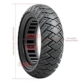 2 PCS 10x3.0 255x80 (80/65-6) Solid Tire,10 Inches Electric Scooter Wheels 10 x 3.0 Solid Tires Front or Rear Replacement Solid Rubber Tires Compatible with 10x3.0 Electric Scooter Tire（P-1009）