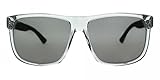 Gucci Rectangular Men Sunglasses GG0010S 004 Grey Frame Grey Lenses 58mm - Bundle Ocu-Kit Eyewear Care Packet