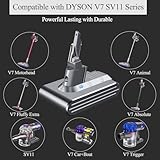 Upgraded V7 Battery Replacement for Dyson V7 Battery Replacement SV11 Motorhead Animal Trigger Car+Boat Fluffy Allergy Cordless Vacuum Cleaners [NOT Fit V7 Advanced SV37] [NOT Fit V6 V8 Series]