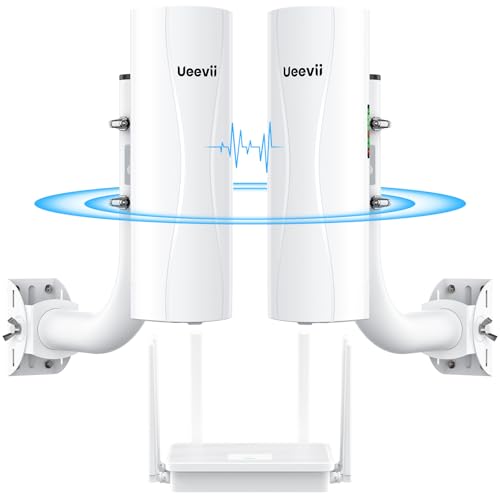 Point-to-Point Wireless Bridge System CPE688KIT, with WiFi 6 AX3000 Router, Adjustable Installation Brackets, 5KM Range, Dual Gigabit Ports, 24V/48V POE Power Supply – Complete Wireless Bridge Kit