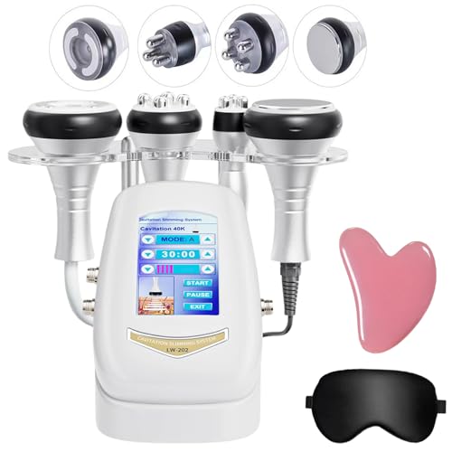 Novlora Cavitation & Body Shaping System, Novlora 4-in-1 Cavitation & Body Shaping System, One Device with 4 Massage Heads for Face and Body Care, Gentle Yet Effective on All Skin Types (4 in 1)