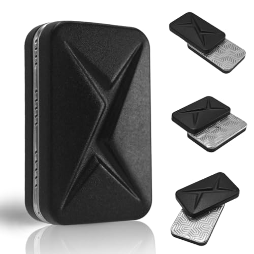 Breakthrough Fidget Slider, Trackless Fidget Slider for Fancy Play, EDC Fidget Toys Adults Sensory Toys Home Office Executive Desk Toys Gift for ADHD/ADD/Autism (Frost Black)