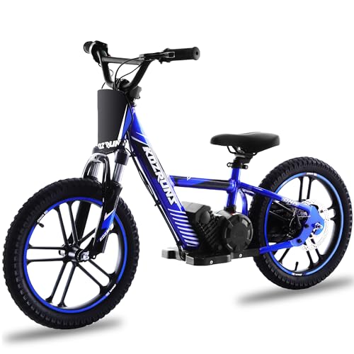 High Performance Electric Dirt Bike for Kids, 500W Motor, 3-Speed up to 15.5MPH, 24V 5AH Removable Lithium-Ion Battery, 13.6 Miles Max Range, Manual Dual Disc Brakes, Electric Motorcycle for Ages 5-10