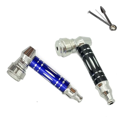 2pc Short Metal Tobacco Pipes With Pipe Scraper Set, 3 inch Smoking Pipe Accessories Kit