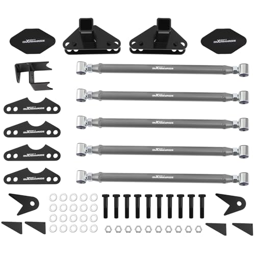 maXpeedingrods Universal Parallel 4 Link Kit Both Ends Adjustable Suspension Links and Panhard Bar