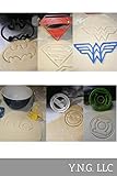 SUPERHEROES COMICS CHARACTERS SET OF 6 COOKIE CUTTER MADE IN USA PR1001