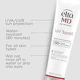 EltaMD UV Sport Sunscreen Lotion SPF 50 - Face Sunscreen SPF 50, Body, Water & Sweat Resistant, Oil-Free Zinc Oxide Formula, Size: 3 Ounce (Pack of 1)