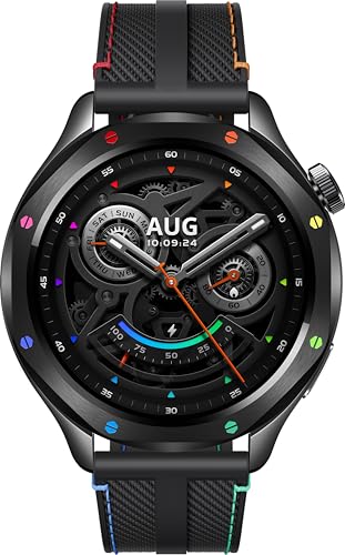 Xiaomi Watch S4 Smartwatch with 1.43-inch OLED Display NFC Bluetooth Calls Gesture Control 150+ Sports Modes 15-Day Battery HyperOS Alexa Model M2425W1 (Rainbown)