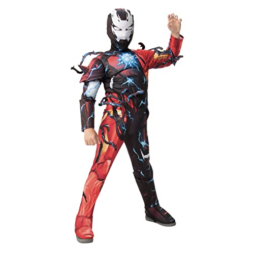 Rubies Boy's Marvel Spider-Man Maximum Venom Deluxe Venomized Iron Man Costume, Large