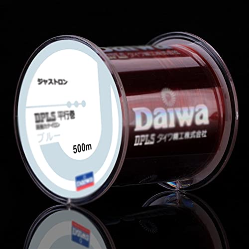 DYPASA Fishing Wire 500m Super Strong Fishing Line DaiWa Monofilament Nylon Fishing Line 8 Colors Nylon String (Color : 500m Red, Size : 0.8#)