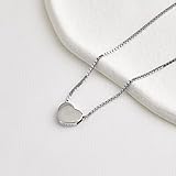 CANDYFANCY Initial Necklace 925 Sterling Silver Letter Pendant Personalized 26 Alphabet Necklace for Women Men (Heart Necklace)