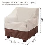 Bestalent Patio Chair Covers Waterproof Outdoor Furniture Large Chair Cover Fits up to 36" W x 37" D x 36" H 2pack